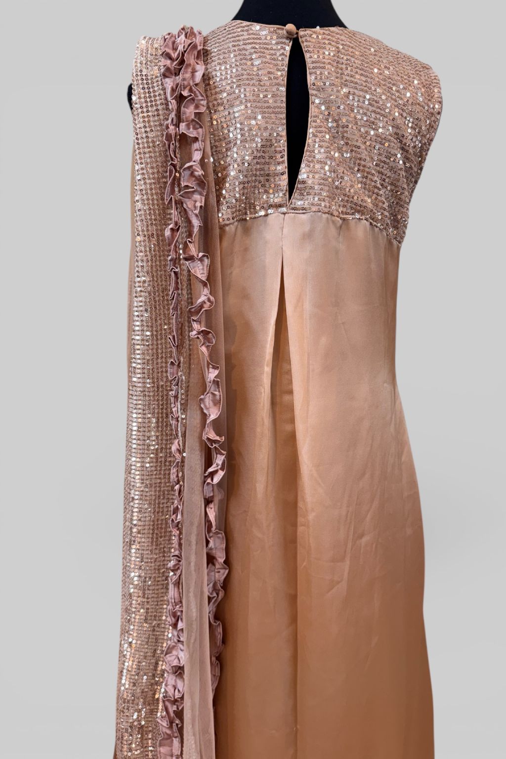 Blush And Sequins Kurta Set - Image 2